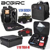 BOGIRC Waterproof RC Storage Bag Backpack Carrying Case for RC SCX24 TRX4M Defender Bronco Shoulder Bags for 1/18 RC Crawler