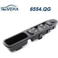 NEVOSA 6554.QG bouton de commande de commutateur de fenêtre électrique principale de conducteur avant gauche avec pliant pour Peugeot 207 citroën 6490.EH 6554QG