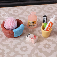 4Pcs/Set Miniature Shampoo Washball Set For OB11 Dolls Realistic Bathroom Decorations Dollhouse Accessories Toy For Kids