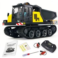 T14R Panther 1/50 RTR Electric RC Tracked Dump Truck Simulation Engineering Vehicle Model with Lights and Sound RC Car Toy Gift
