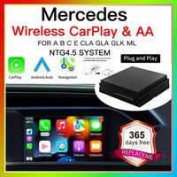 LEXXSON Wireless CarPlay Android Auto for Mercedes Benz A B C E CLA GLA GLK ML Sprinter NTG4.5 Becker Module Navigation