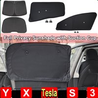 for Tesla Model Y Juniper 2025 Window Sun Shade Model 3 X S 2024 2023 Windshield Sunshade Anti-UV Full Privacy Protector Cover