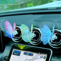 Animated Butterfly Car Ornaments-3D Moving Butterflies Perfect for Decorating Car Interiors, Compatible with Most Vehicle Models