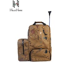 Hello Horse Italian Style Rider Bag Equestrian Backpack Large Capacity Equestrian Equipment Equestrian Clothing Shoulder Bag