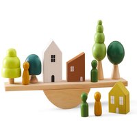 Children Montessori Wooden Toys Baby Animal Balance Board Threading Toys Wooden Seesaw Stacking Toys Blocks Board Games Toys