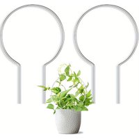 Round transparent acrylic plant stand, suitable for indoor and outdoor use, suitable for small climbing plants, etc.