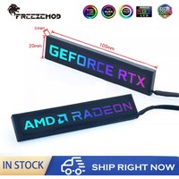 FREEZEMOD RGB GPU Side Panel NVIDIA/ AMD Video Card VGA Light Board Plate Faith Lamp for PC Cabinet Decoration AURA SYNC