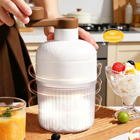 Portable Manual Ice Crusher Set BPA Free Manual Ice Crusher Ideal for Making Ice Cream Home Kitchen Small Hail Maker