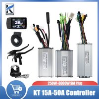 15A-50A KT Ebike Controller SM/Waterproof with New Display Panel Electric Bike KT Controller Display Ebike for Electric Bike Kit