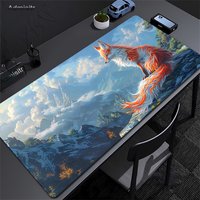 Mouse Pad Fox Table Mat Kawaii Mousepad Computer Pad Xxl Table Mat 50x100cm Big Desktop Mat Large Gamer Mouse Pads Keyboard Mats