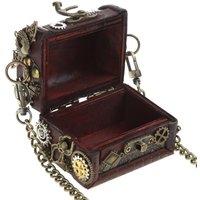 G5AE Steampunk Crossbody Bag Vintage Punk Bag Jewelry Steampunk Shoulder Bag