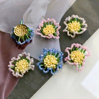 Handmade Beaded 3D Sunflower Ballet Clogs Accessories Summer 2026 Elegant Pearl DIY Shoes Charms Set Women Shoes Decorations