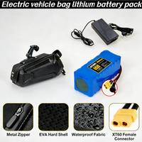 52v 48v 36v Battery Pack 10Ah 12Ah 14Ah 16Ah lithium ion Waterproof Li ion Batteries for 250W-500W Motorcycle/scooter/Bike.