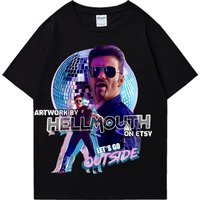 George Michael Outside Oversized T-Shirt men women Rapper 100% Cotton short sleeve Street Hip Hop Loose Fashion plus size tops