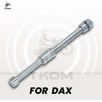 Rear Axle Bolt Shaft With Spacers Nuts For Honda DAX CT70 ST70 Z50 Monkey Bike Rear Swingarm Hub Connecting Bolt Parts