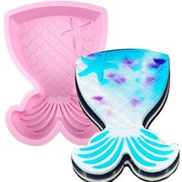 Mermaid Tail Silicone Cake Pan, Mermaid Tail Mold Bread Baking Tray Cheesecake Muffin Cake Mold for Birthdays Party