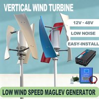 Home Wind Turbine Vertical 5000W 12V 24V 48V 10KW 8KW Low Start-Up Wind Speed with Mppt Hybrid Controller Renewable Free Energy