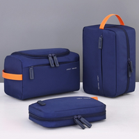 3-in-1 Travel Toiletry Bag Oxford Cloth Lightweight Waterproof Shaving Bag Handheld Makeup Bag Makeup Organizer Business