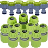 SPRYCLE Greenhouse 10PCS 1/2 3/4 inch Watering Tap Adapter Garden Water 16mm Hose Pipe Connector Quick Connect Fitting Repair