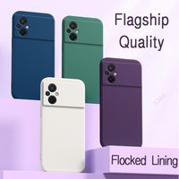 Original Square Liquid Silicone Phone Case for Xiaomi POCO M4 M5 POCOM5 6.58" 360 Cover Soft Protective Anti-drop Shockproof Bag