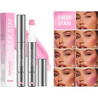 Cheek Blusher All-Day Liquid Blush Long-Lasting Buildable Ultra-Blendable Blush Liquid New Sponge Applicator Cheek Stain Makeup