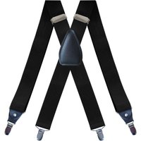 Men's Suspenders Heavy Duty Big Tall 3.5cm X-back 4 Clips Adjustable Elastic Trouser Pants Braces Belt Gifts for Him Dad Husband
