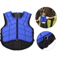 Body Protector Horse Riding Vest Kids Equestrian Vest Foam Padded Safety Horse Riding Protective Gear Body Protector Blue