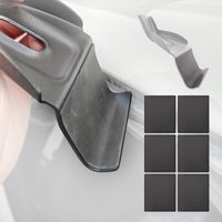 Car Roof Rack Hook Protector Pads, Anti-Scratch Rubber Stickers for Crossbar Hooks, Paint Protection Guards Universal Fit