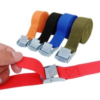 AliExpress Guffis 5pcs 2M Buckle Tie-Down Belt Cargo Straps For Car Motorcycle Bike With Metal Buckle Tow Rope Ratchet Belt for Luggage 3 Colors