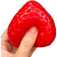 Cute Strawberry Mochi Squishy Toy Super Elastic Soft Squeeze Fidget Toys Anxiety Stress Relief Vent Toy for Adults Home Decor