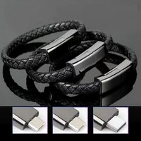New Portable Fashion Creative Wristband Data Cable Fast Charging Cable Android Type-c Lightning Port Hand-woven Bracelet Cable