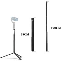 Pour Dji Om 5 tige d'extension pôle Selfie bâton télescopique pour Osmo Mobile 3 4 FeiYu Zhiyun lisse Isteady cardan accessoires