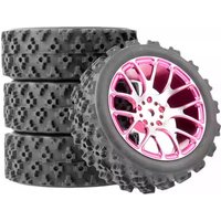 Wltoys 144001 144010 124007 124016 124019 A959 A959-B 4pcs 71mm Rubber Tire Metal Wheel Rim 12mm Hex for RC Car Upgrade parts