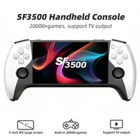 Nouvelle console de jeu portable SF3500, console de jeu portable avec grand écran IPS de 5 pouces, plus de 20000 jeux intégrés, prend en charge la sortie TV