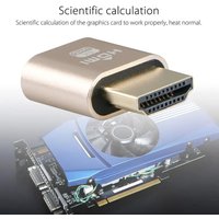 Dummy Plug Virtual Display Headless Ghost Display Emulator HDMI-compatible 4K DDC EDID Dummy Emulator Adapter