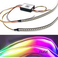 Motorrad LED Running Horse Atmosphäre Licht Blinker Stop Licht 2812B LED Mobile Bluetooth APP Steuerung