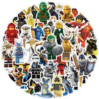 60pc/Lot Not Repeating The New Ninja Waterproof Stickers Party Decoration Kids Favor
