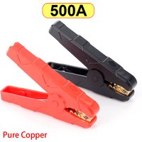 2Pcs 50A/150A/300A Red + Black Crocodile Car Caravan Van Battery Test Lead Clips Best Promotion Alligator Clips Connector Plug