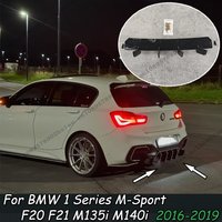 100%New Maxton Style Rear Diffuser For BMW 1 Series F20 LCI M140i 2016-2019 Black Car Rear Diffuser Bumper Rear Lip Spoiler kits
