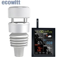 Ecowitt WN1981 Wi-Fi Weather Station, Includes WN1980_C LCD Display Console and WS90 Outdoor Solar Powered Weather Sensor Array