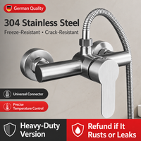 Stainless Steel Shower Mixing Valve Bathroom Hot Cold Water Mixer Tap Wall Mount Concealed Shower Faucet Valve
