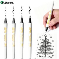 Marie's 4pcs Black Calligraphy Pens Set, Soft Tip Hand Lettering Pens for Beginners, Brush Pens for Writing, Art Drawing