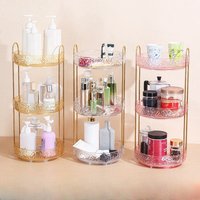 Light Luxury Cosmetics Storage Box, Dressing Table, Multi-Layer Rotating Storage Rack, Bathroom Perfume and Skin Care Product St