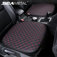 SEAMETAL PU Leather Car Seat Cover Universal Seat Cushion Auto Chair Protective Cover Auto Protector Pad with Storage Pocket