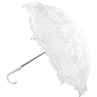 Prop Umbrella Embroidery Parasol Elegant Craft Bride Lace Parasol Ornament Decorative Room adorn photo prop Wedding Trim Lolita