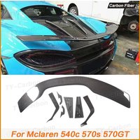 Real Carbon Fiber Rear Spoiler for Mclaren 540c 570s 2-Door 2015-2019 Custom Parts Trunk Lip Spoiler Rear Wing Spoiler Body Kits