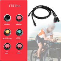 AliExpress NONE E Bike 1T5 Waterproof Connector Cable 9 Pin Controller Cable 913AG 1500mm For Display Controller Headlights Throttle Brake Lines
