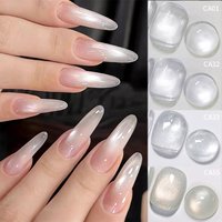 UR SUGAR 15ML White Cat Magnetic Gel Nail Polish Sparkling Glitter Pink Semi Permanent Nail Art Soak Off LED UV Gel Nail Varnish
