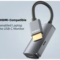 Premium HD 4K 60Hz HDMI-Male to USB-C Female Adapter USB Type C 3.1 Monitor Input To HDMI-Output Laptop Converter Thunderbolt 3