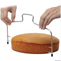 New DIY Stainless Steel Cake Tools Double Line Adjustable Baking Tools Cake Bread Slicer Cutter Strings Knife Soap Knife
